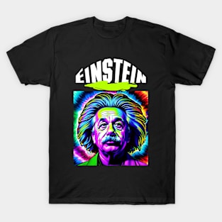 Genius Einstein - Neon Colors T-Shirt